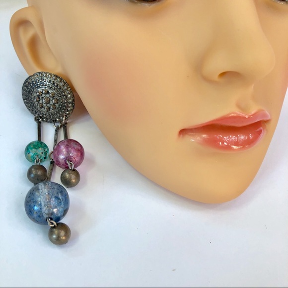 Vintage Jewelry - Vintage 80s Clip Statement Earrings